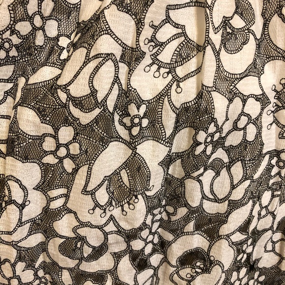 NWT Just Me Black & White Lace Floral Print Dress - Picture 11 of 12